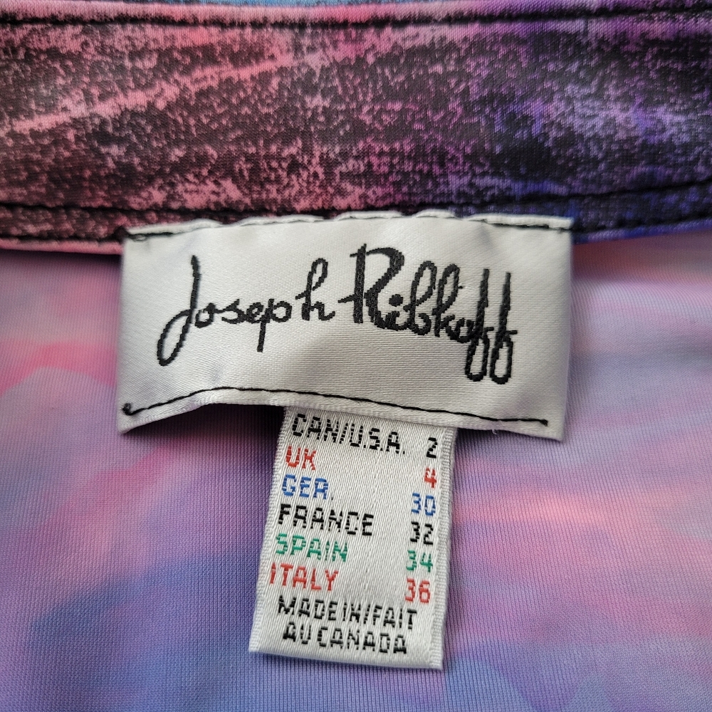 Joseph Ribkoff Abstract Lightweight Jacket - Picture 7 of 9